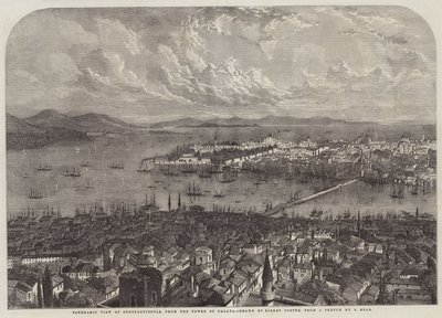 Vue panoramique de Constantinople, depuis la tour de Galata - Samuel Read
